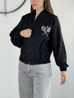 بامبر جکت زنانه مشکی