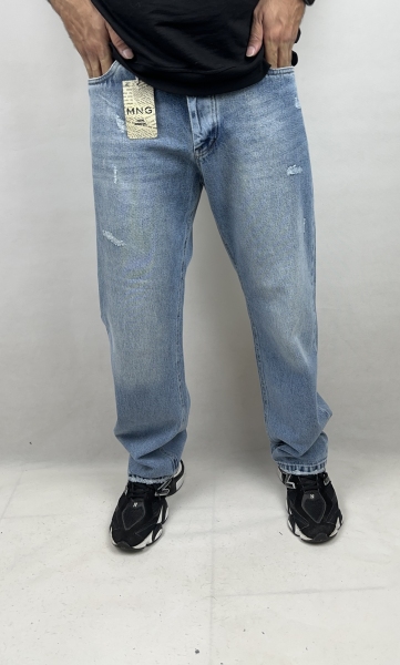 شلوار جین نیم بگ کد 141 پارچه ترک VIP گرم بالا