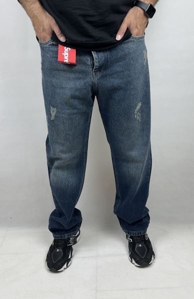 شلوار جین نیم بگ کد 171 پارچه ترک VIP گرم بالا