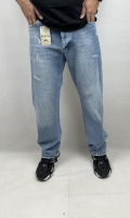 شلوار جین نیم بگ کد 141 پارچه ترک VIP گرم بالا