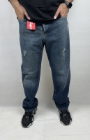 شلوار جین نیم بگ کد 171 پارچه ترک VIP گرم بالا