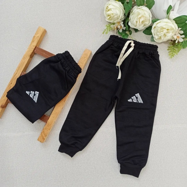 شلوار راحتی کش پایین علامت دار