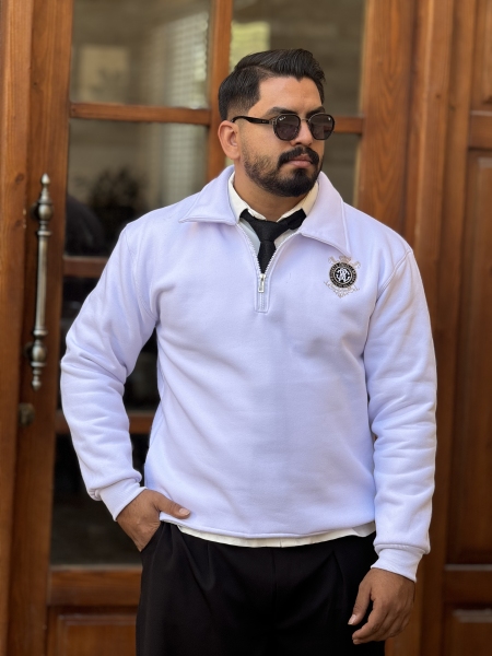 دورس نیم زیپ بیلیونر سفید