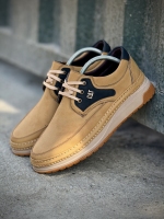 کفش مردانه Cat بندی کرم مشکی