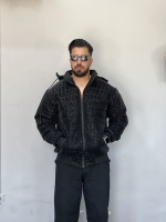 کاپشن کلاه دار