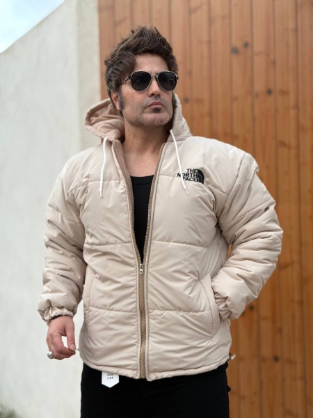 کاپشن کلاهدار THE NORTH FACE کرم