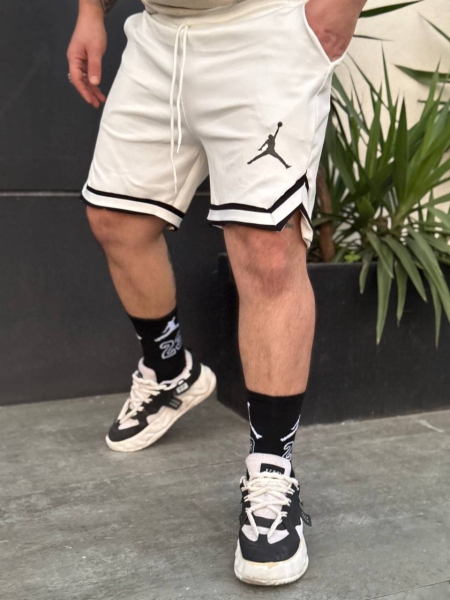 شلوارک JORDAN طرح جدید سفید