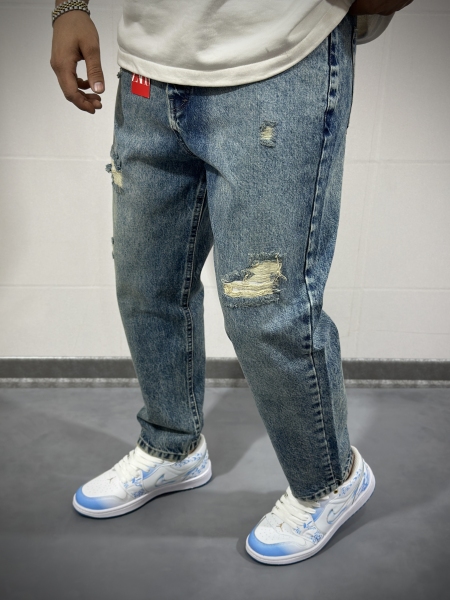 شلوار مام فیت پارچه خارجی ( سنگشور شده )