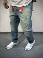 شلوار مام فیت پارچه خارجی ( سنگشور شده )