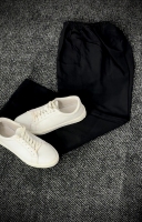 شلوار پارچه مازراتی بگ استایل مردانه مشکی