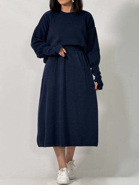 ست شومیزو دامن بافت فینگر