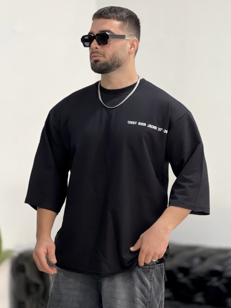 تیشرت دورسی 2نخ Cross مشکی