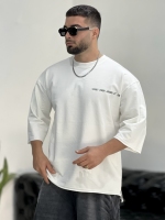 تیشرت دورسی 2نخ Cross سفید