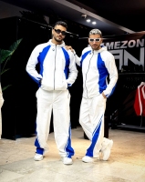 ست سوییشرت شلوار زارا سفید آبی