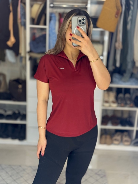 تیشرت نیم زیپ خفاشی