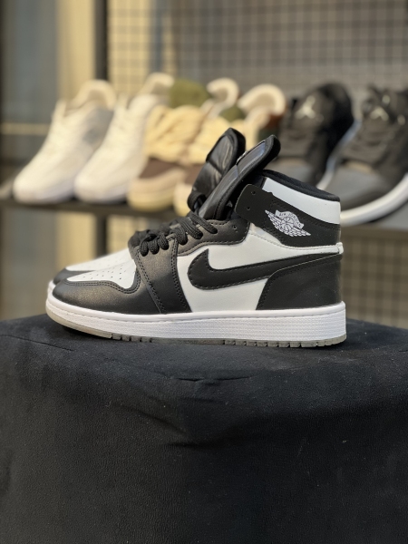 کفش جردن 1 ساقدار مشکی سفید