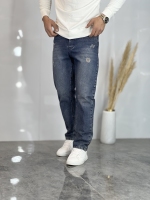 شلوار مام فیت جین C آبی سایه کد 760