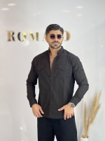 پیراهن دو جیب کتان Zara مشکی