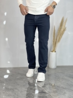 شلوار راسته جین Zara سرمه ای تیره کد 2897