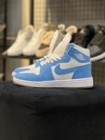 کفش جردن 1 ساقدار سفید آبی