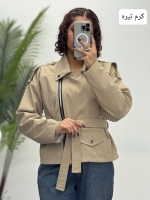 کراپ بغل زیپ بارانی