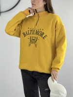 دورس زنانه نیم زیپ لیمویی