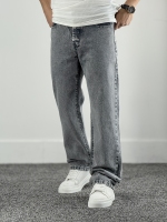 نیم بگ جین طوسی ساده کد 895