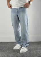 نیم بگ جین آبی یخی کد 854