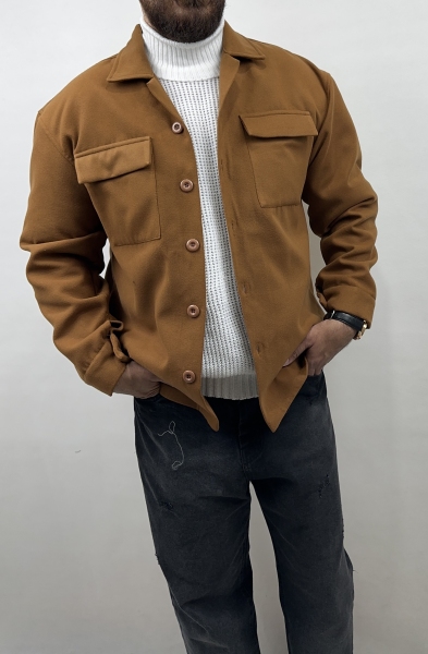 کت پارچه فوتر گرم بالا دوجیب