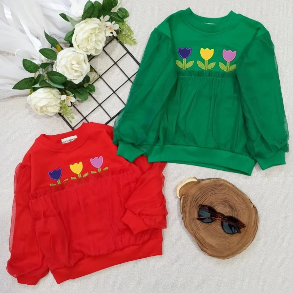 بلوز توری دخترانه