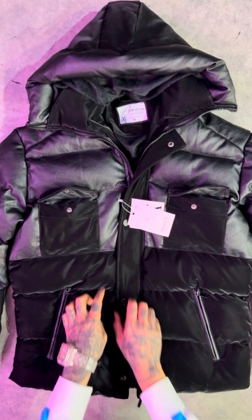 کاپشن اورجینال ترکیبی چرم و سیلیکونی