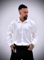 پیراهن ساتن پارچه خارجی سفید