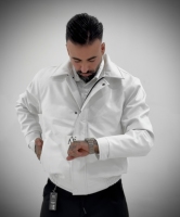 کاپشن چرم باکسی دوسال ضمانت داخل خز