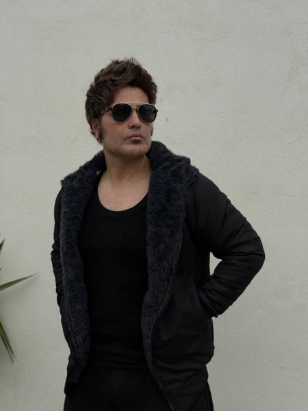 کاپشن کلاهدار داخل خز FASHION مشکی