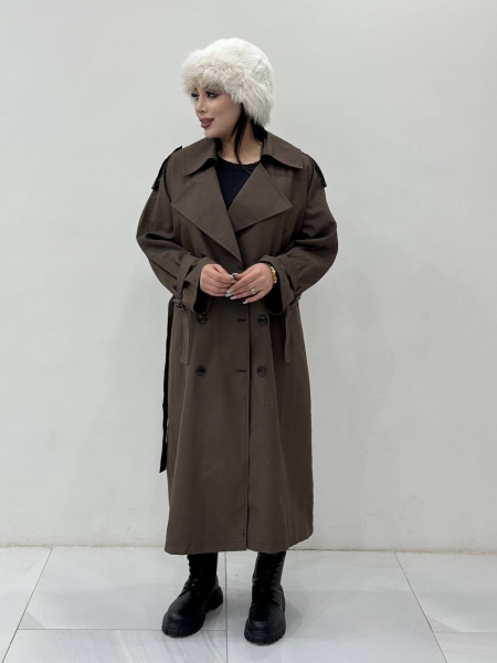 بارونی بلند آستردار زنانه