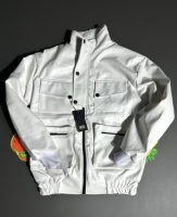 کاپشن چرم دکمه ای