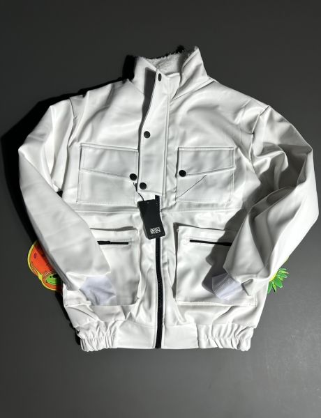 کاپشن چرمی دوکمه ای