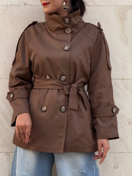 ترنچ کت کتان مونیکا