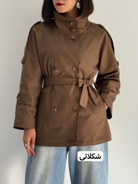 ترنچ کت کتان مونیکا