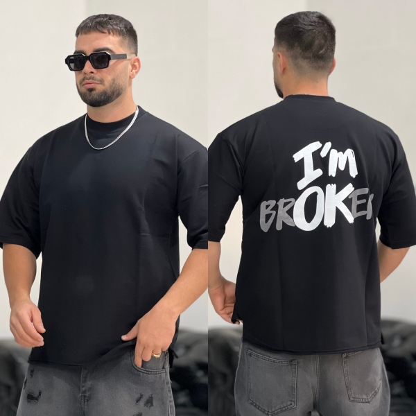تیشرت 3نخ Broken مشکی