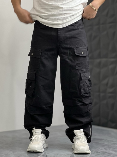 کارگو کتان ZARA مشکی C