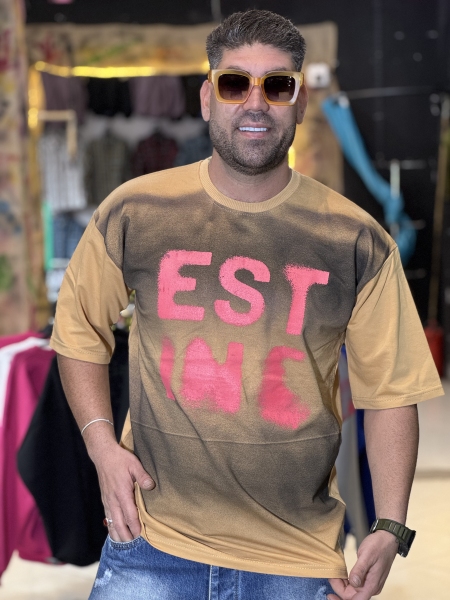 تیشرت پنبه براش تیشرت کاستوم شده با کیفیت