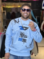 دورس ضخیم دورس کاستوم شد 3نخ خار خورده)آبی