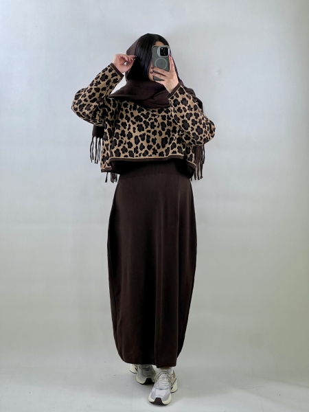 دو تیکه سرافون با رویه پلنگی