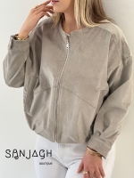 بامبر جکت مخمل کبریتی