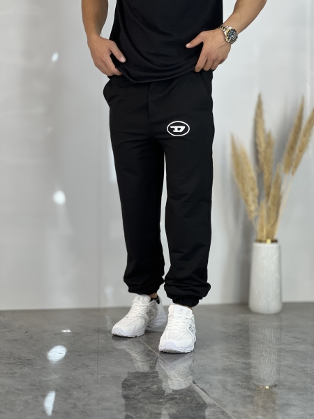 شلوار جاگر گلکسی پنبه Diesel ساده مشکی