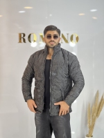 کاپشن سیلیکونی ضخیم Saf مشکی طرحدار