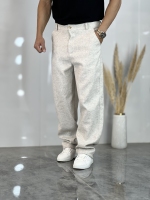 شلوار نیم بگ فوتر ضخیم Panah استخونی