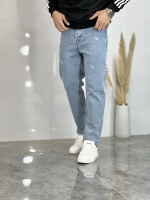 شلوار بوی فرند جین C آبی یخی کد 834