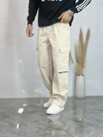 شلوار کارگو 7 جیب کتان خارجی Zara استخونی